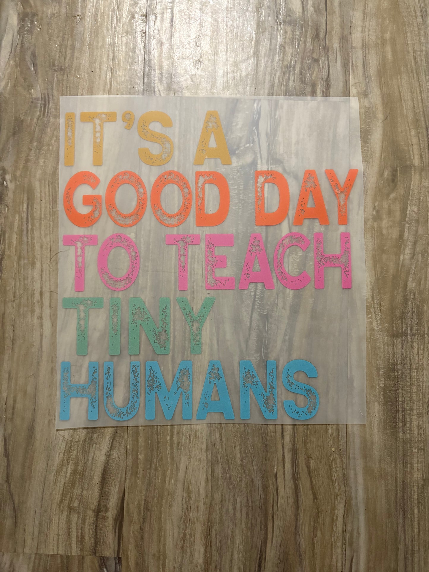 Teach tiny humans tee